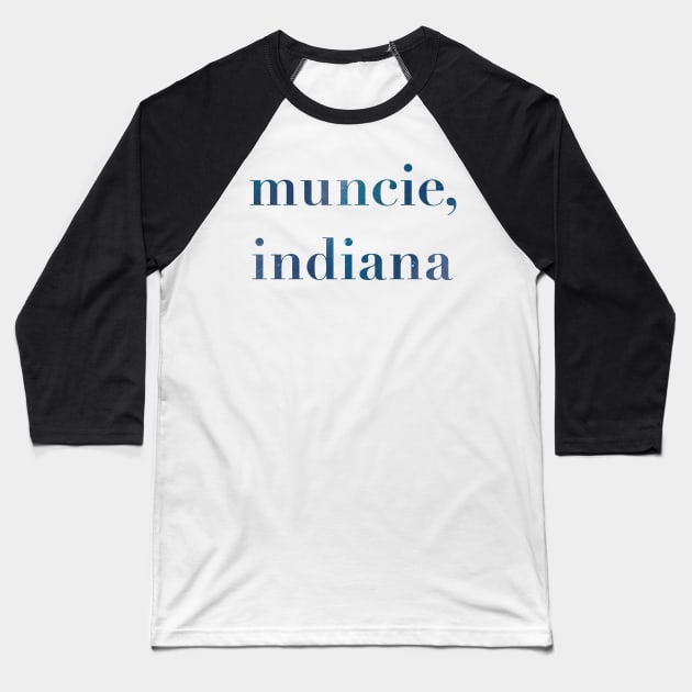 Muncie, Indiana Baseball T-Shirt by quirkyandkind